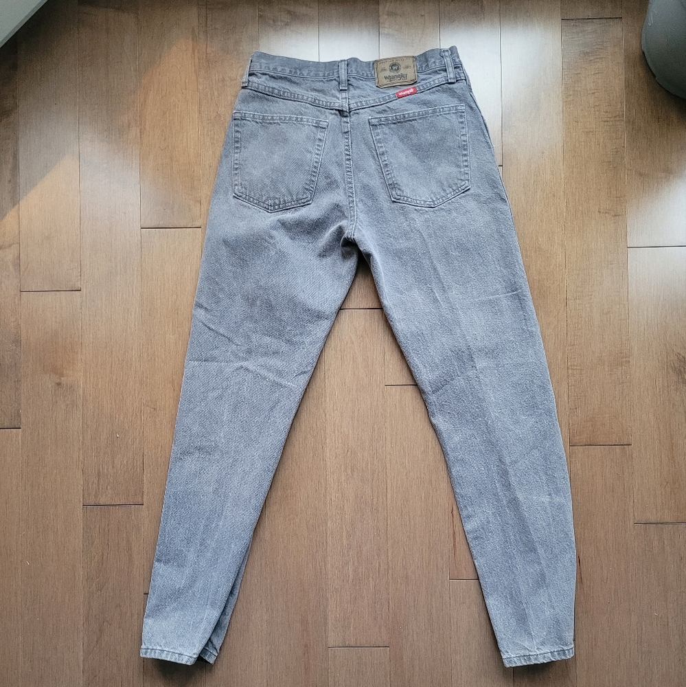90s tapered grey wrangler jeans size 32w 32l